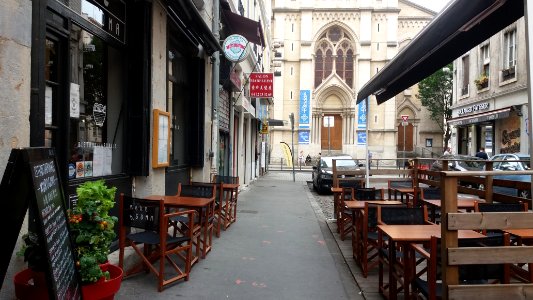 Lyon 7e - Rue de Bonald - Restaurant Kuro Goma - Terrasse