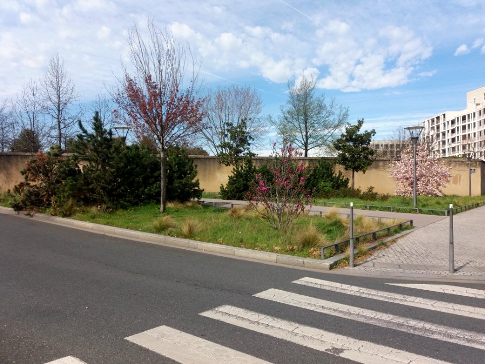 Lyon 8e - Espace Rosette Contet, depuis le boulevard des États-Unis