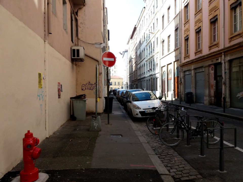Lyon 7e - Rue des Trois Rois, depuis la Grande Rue de la Guillotière