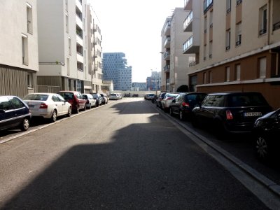 Lyon 7e - Rue des Bons Enfants, côté sud depuis la rue Galland