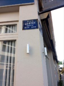 Lyon 7e - Rue Lortet, plaque médecin