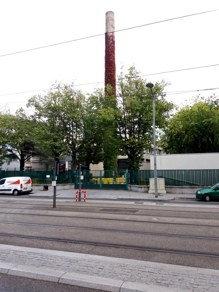 Lyon 8e - Boulevard Jean XXIII, cheminée du centre Léon Bérard
