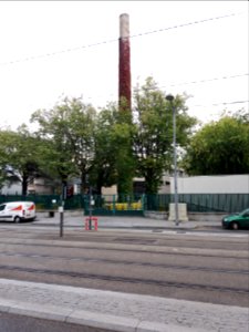 Lyon 8e - Boulevard Jean XXIII, cheminée du centre Léon Bérard