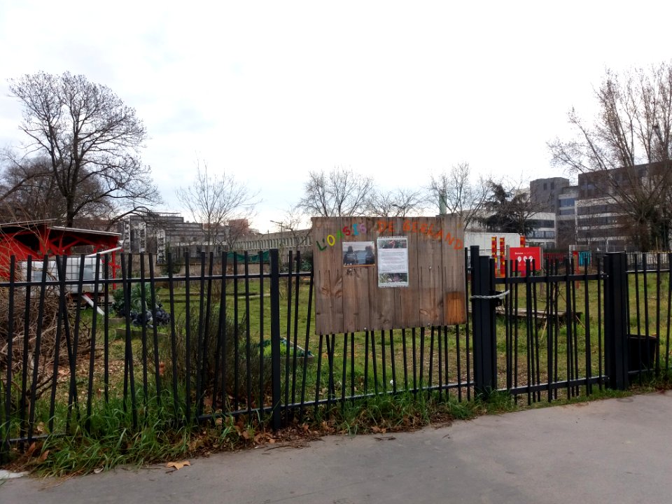 Lyon 7e - Rue Georges Gouy, jardin partagé L'Oasis de Gerland