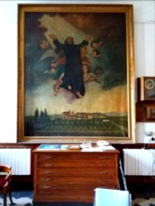 Lyon 8e - Chapelle de l'Hôpital Saint-Jean-de-Dieu, sacristie, tableau