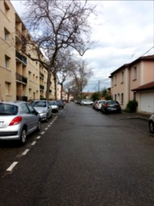 Lyon 8e - Impasse Colonel Lamy, depuis l'avenue Viviani
