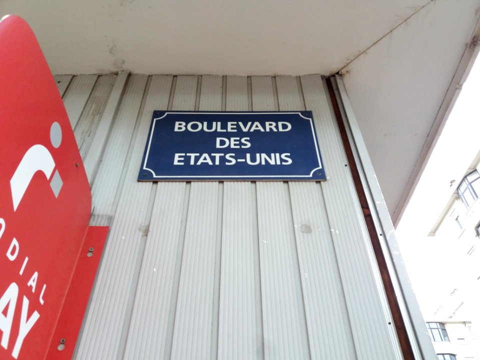 Lyon 8e - Boulevard des États-Unis, plaque