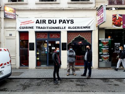 Lyon 7e - Rue de Marseille - Restaurant Air du pays - Premier repas de l'année 2021 de la Cabale lyonnaise