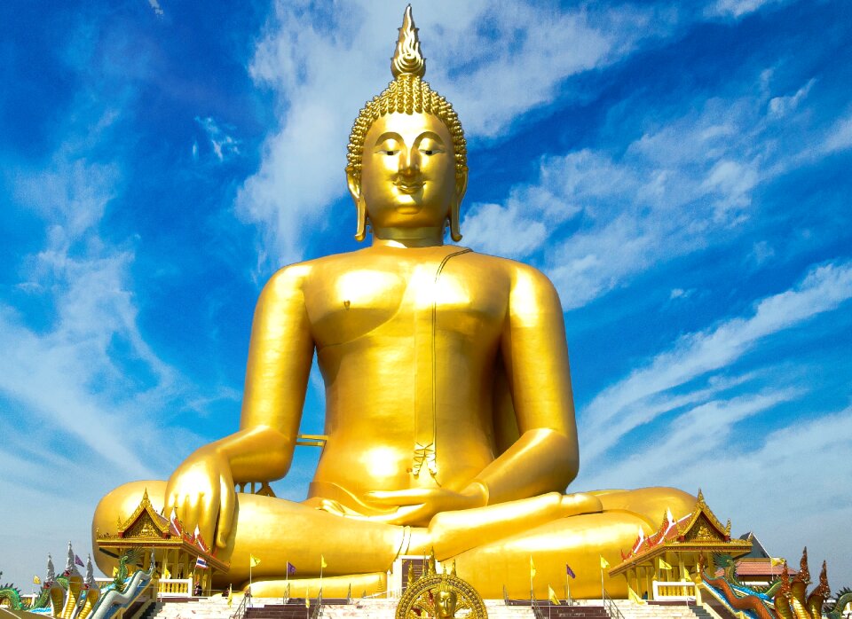 Golden symbol buddhism