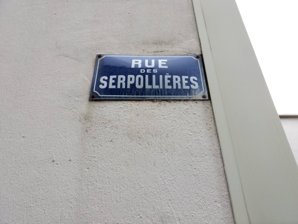 Lyon 8e - Rue des Serpollières, plaque (2)