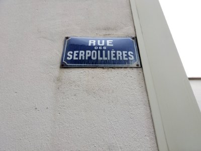 Lyon 8e - Rue des Serpollières, plaque (2)