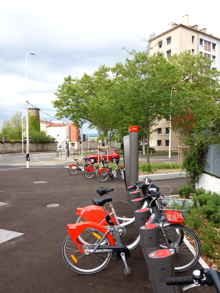 Lyon 8e - Boulevard Pinel, station Vélo'v 8059