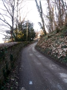 Lyon 9e - Chemin d'accès à la ferme Perraud, donnant sur la rue des Docteurs Cordier
