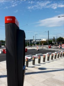 Lyon 8e - Avenue Mermoz, station Velo'v 8023