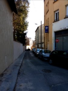 Lyon 9e - Grande Rue de Saint-Rambert, au départ du pont au-dessus du chemin de fer