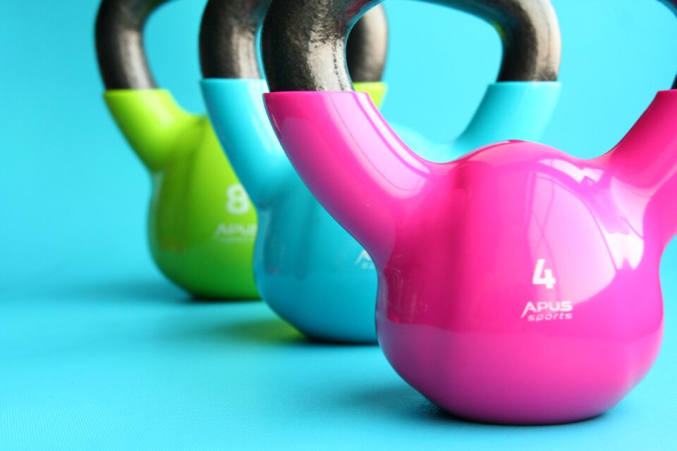 Slimming dumbbell practice