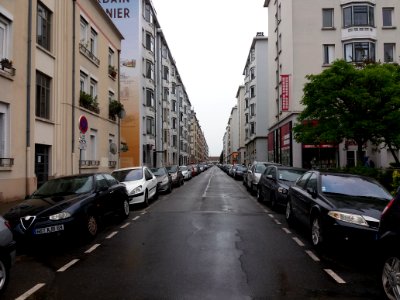 Lyon 8e - Rue des Serpollières, depuis la rue Paul Cazeneuve