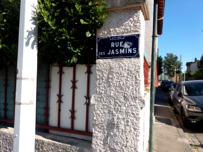Lyon 8e - Rue des Jasmins - Plaque