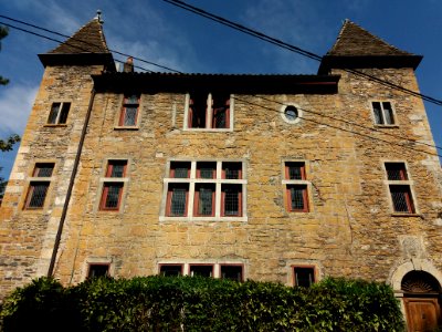Lyon 9e - L'Île Barbe - Chemin du Bas Port - Maison La Prévôté - Façade