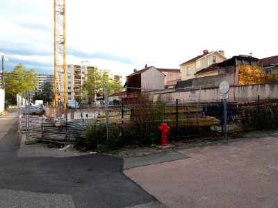 Lyon 8e - Rue de Nice, chantier de construction