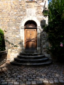 Lyon 9e - L'Île Barbe - Chemin du Bas Port - Maison La Prévôté - Porte