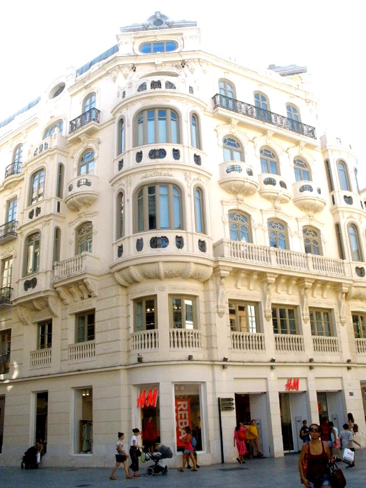 Málaga - Plaza de Félix Sáenz, Antiguos Almacenes Félix Sáenz 1