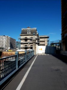 Lyon 8e - Allée Hannah Arendt, maison du directeur en travaux