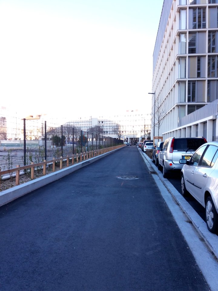 Lyon 7e - Rue Michel Félizat, portion qui donne sur l'avenue Jean Jaurès