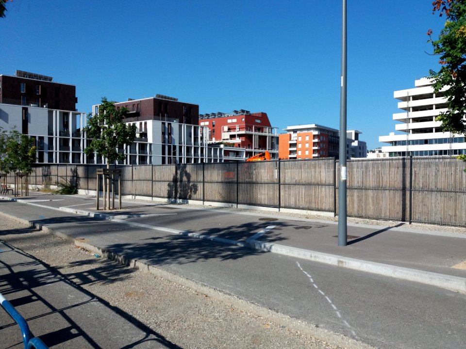 Lyon 7e - Rue Simone de Beauvoir, nouvelle palissade