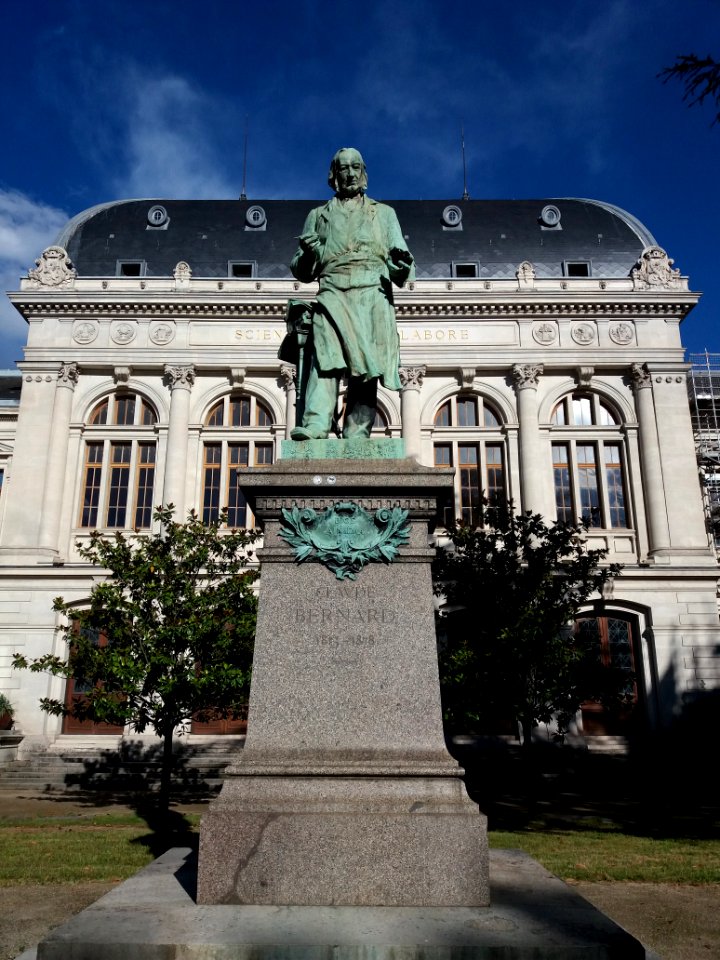 Lyon 7e - Université Lyon 2 - Statue de Claude Bernard