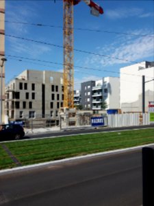 Lyon 8e - Avenue Francis de Pressensé, chantier au numéro 50