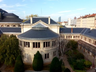 Lyon 7e - Université Lyon 2, rotonde depuis le 3e étage