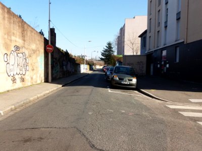 Lyon 7e - Rue Victor Lagrange, section est au niveau de la rue des Bon Enfants