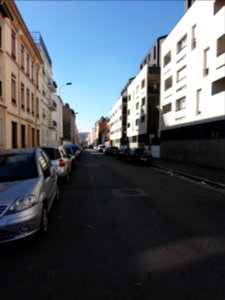 Lyon 7e - Rue Jean-François Raclet, depuis le boulevard de l'Artillerie