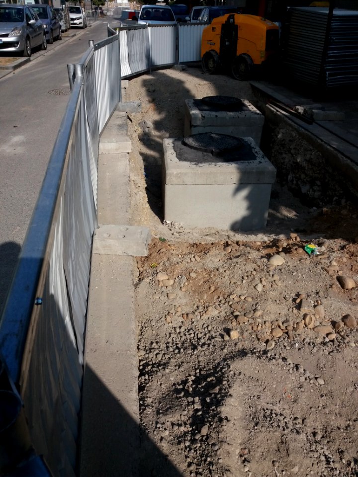 Lyon 7e - Rue Simone de Beauvoir - Fin des travaux du chauffage urbain