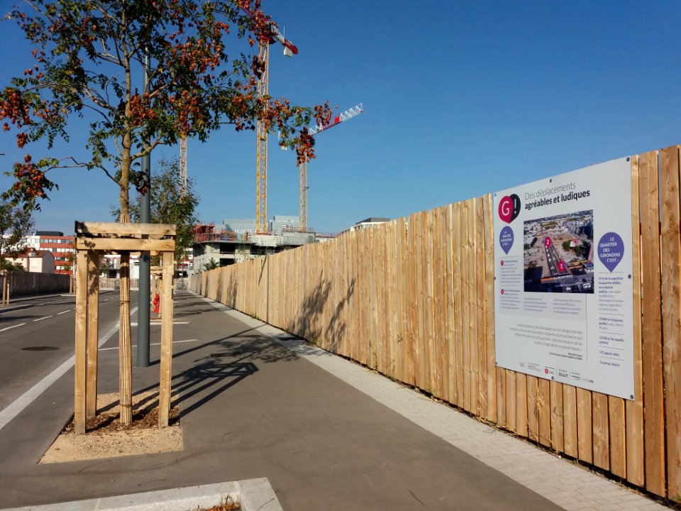 Lyon 7e - Rue Simone de Beauvoir, prolongement dans la ZAC des Girondins