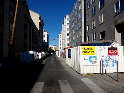 Lyon 7e - Rue Professeur Zimmermann, vue depuis la rue Étienne Rognon