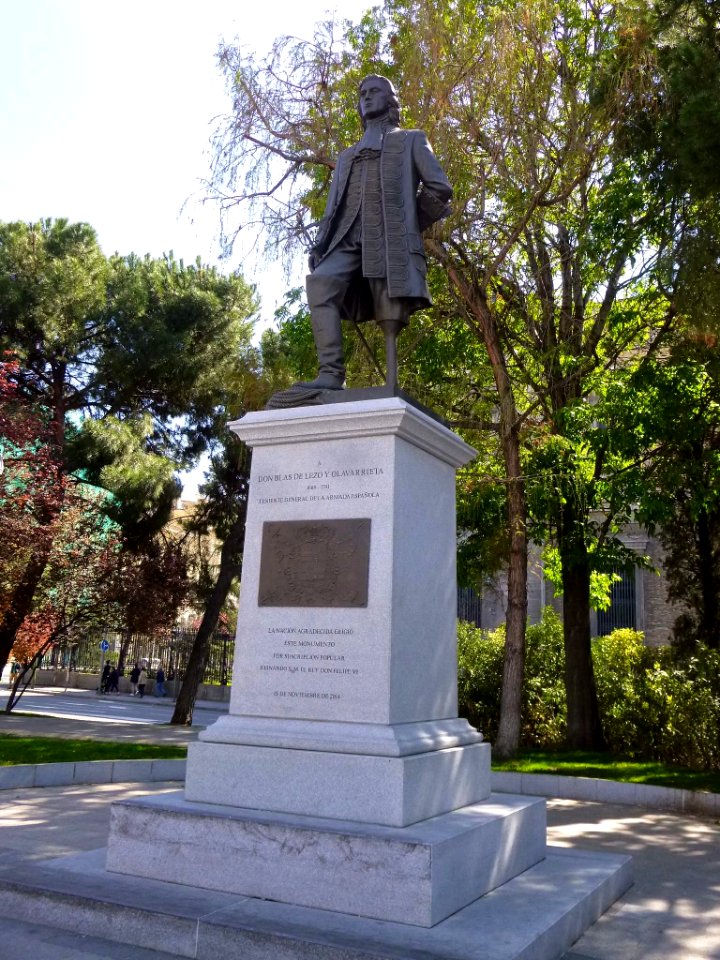Madrid - Plaza de Colón, Monumento a Blas de Lezo 1