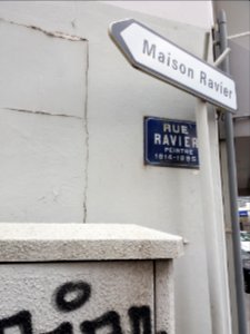 Lyon 7e - Rue Ravier, plaque et panneau Maison Ravier photo