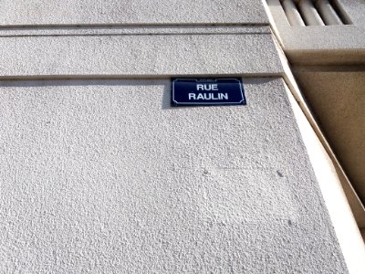 Lyon 7e - Rue Raulin, plaque