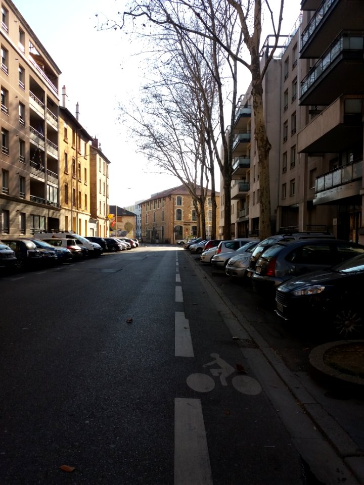 Lyon 7e - Rue Pré Gaudry, en arrivant rue de Gerland