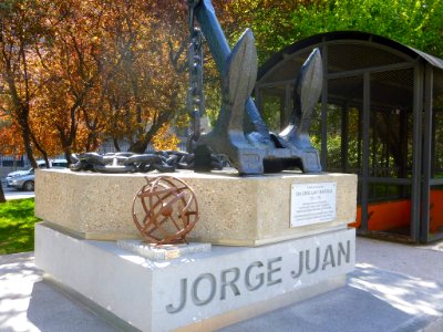 Madrid - Plaza de Colón, Monumento a Jorge Juan