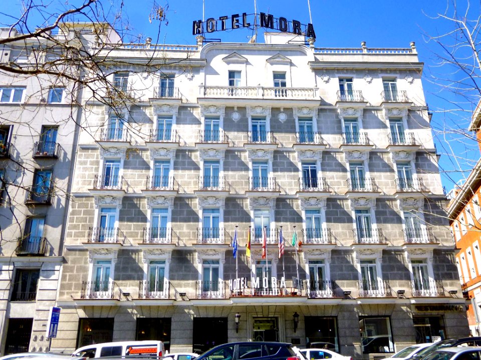Madrid - Paseo del Prado, Hotel Mora