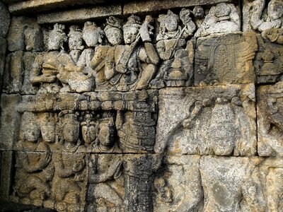 Buddhism relief java