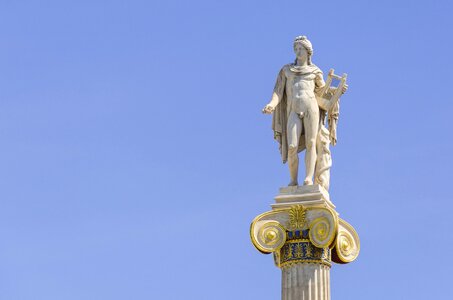 Greek god statue europe