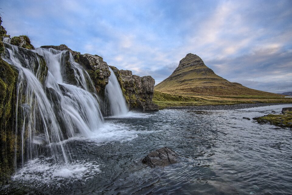 Mountain nature outdoors photo