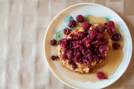 Fruit raspberries meal photo