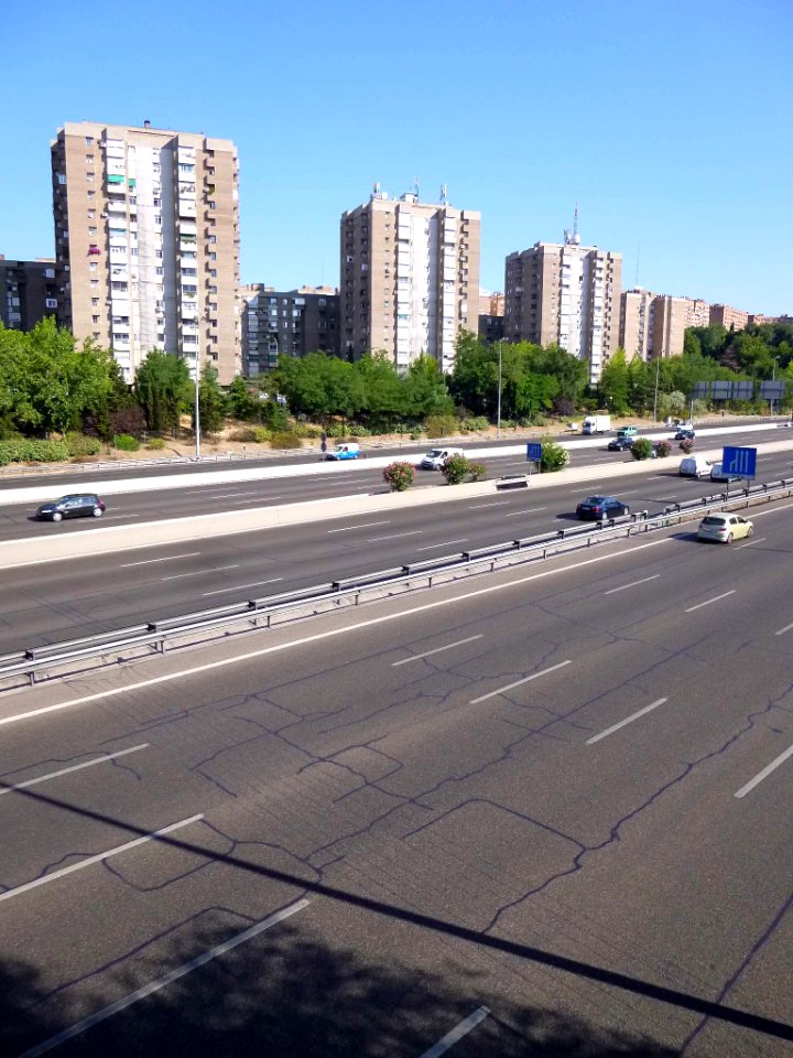 Madrid - La M-30 a su paso por Moratalaz