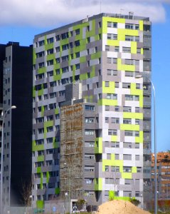 Madrid - Méndez Álvaro Norte I, edificio de viviendas en la Calle Garganta de los Montes 4-6 (barrio de Atocha)