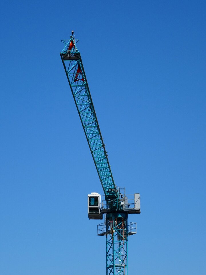 Blue construction build